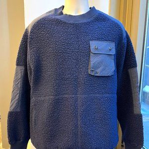 Drakes Military Fleece Sweatshirt (Navy) XL